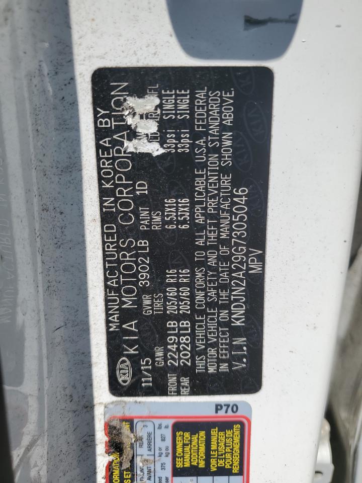 KNDJN2A29G7305046 2016 Kia Soul