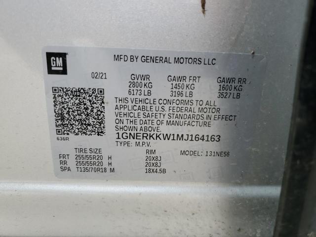 1GNERKKW1MJ164163 Chevrolet Traverse P 14