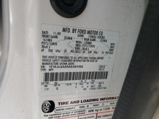 2010 Ford Expedition Limited VIN: 1FMJU2A55AEA81592 Lot: 56874574