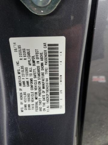 2014 Honda Accord Ex VIN: 1HGCR2F78EA255744 Lot: 53163154