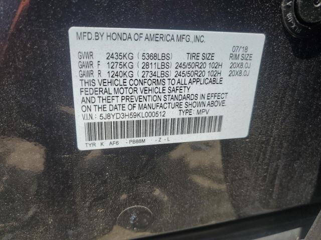 2019 Acura Mdx Technology VIN: 5J8YD3H59KL000512 Lot: 56472124