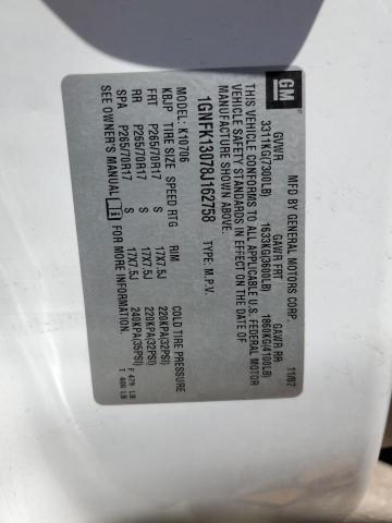 2008 Chevrolet Tahoe K1500 VIN: 1GNFK13078J162758 Lot: 54263844