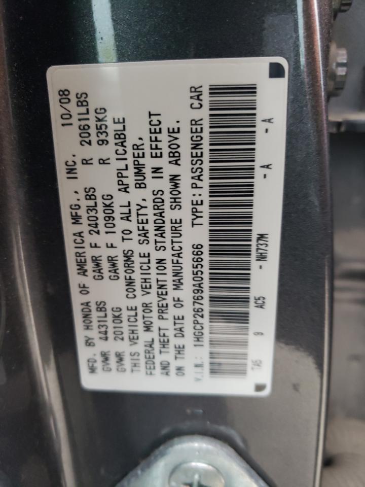 1HGCP26769A055666 2009 Honda Accord Ex