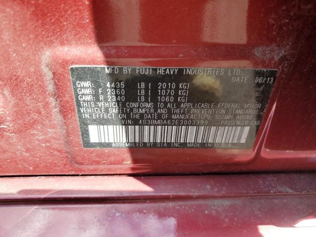 Lot #2525970787 2014 SUBARU LEGACY 2.5 salvage car