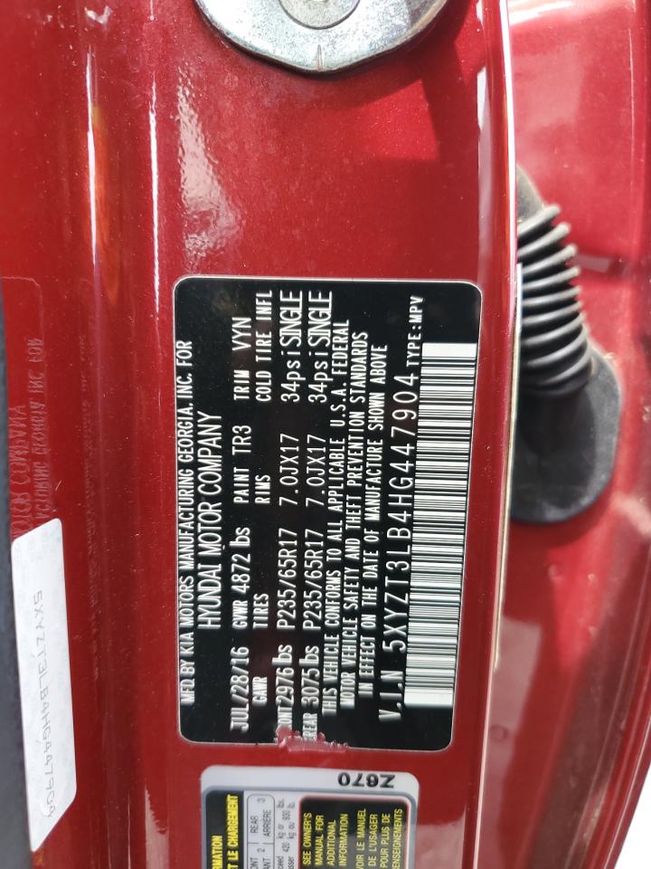 5XYZT3LB4HG447904 2017 Hyundai Santa Fe Sport