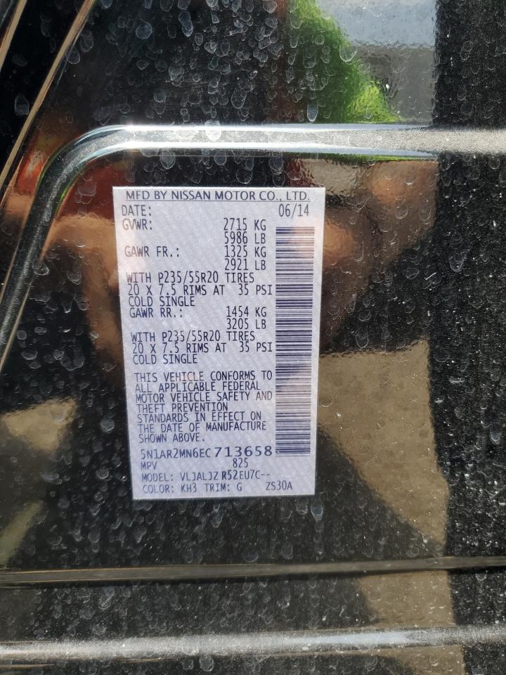 5N1AR2MN6EC713658 2014 Nissan Pathfinder S