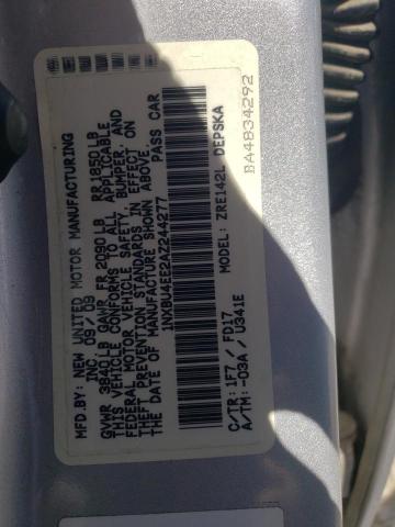 2010 Toyota Corolla Base VIN: 1NXBU4EE2AZ244277 Lot: 55953584