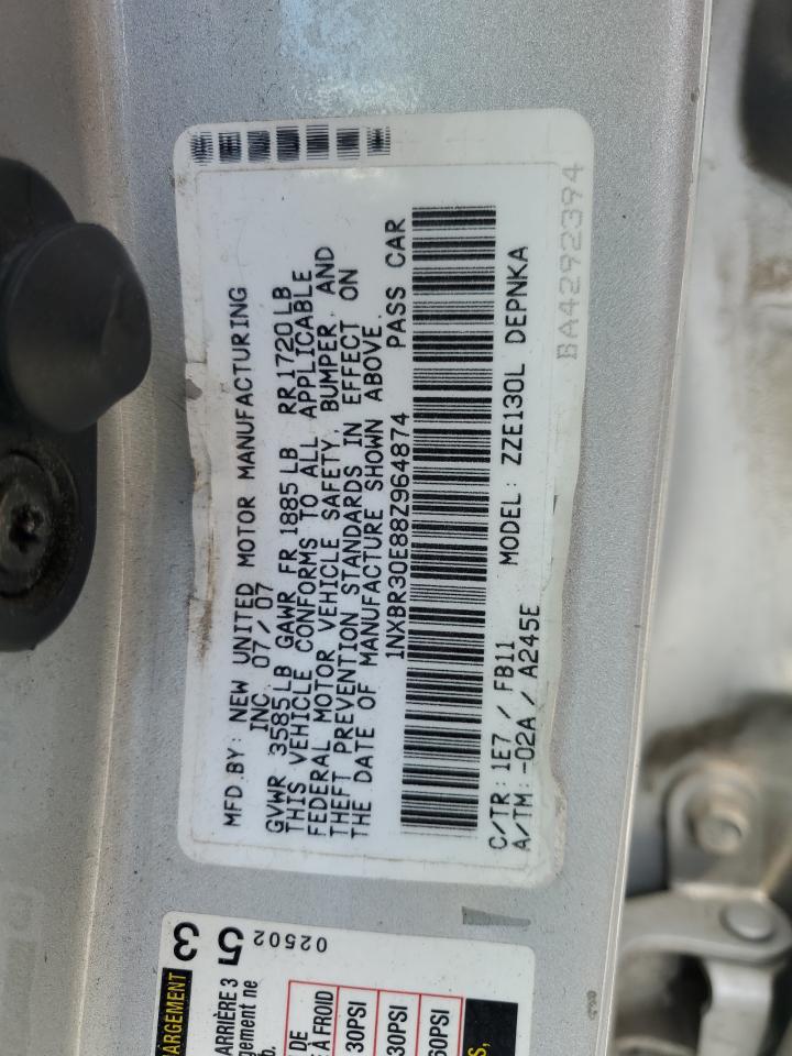 1NXBR30E88Z964874 2008 Toyota Corolla Ce