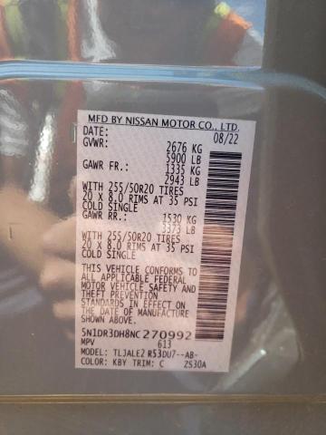 5N1DR3DH8NC270992 Nissan Pathfinder  14