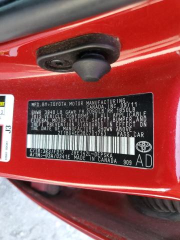 2011 Toyota Corolla Base VIN: 2T1BU4EE3BC701763 Lot: 55464134