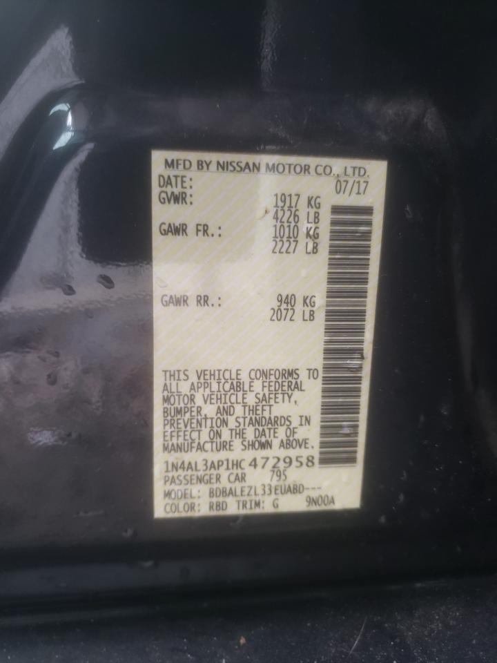 1N4AL3AP1HC472958 2017 Nissan Altima 2.5