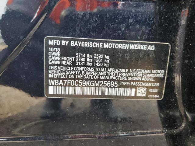2019 BMW 750 I - WBA7F0C59KGM25695