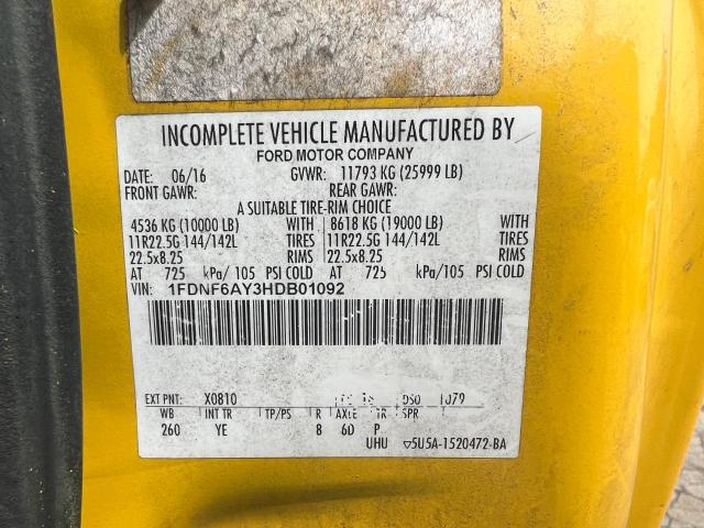 2017 FORD F650 SUPER 1FDNF6AY3HDB01092