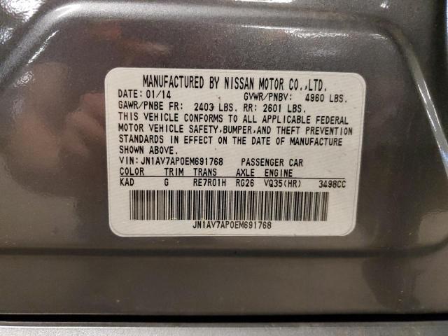 2014 Infiniti Q50 Hybrid Premium VIN: JN1AV7AP0EM691768 Lot: 54914824