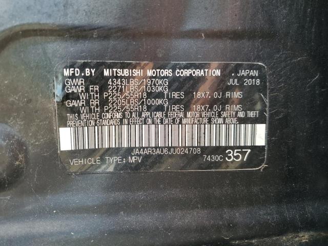 2018 Mitsubishi Outlander Sport Es VIN: JA4AR3AU6JU024708 Lot: 56445414