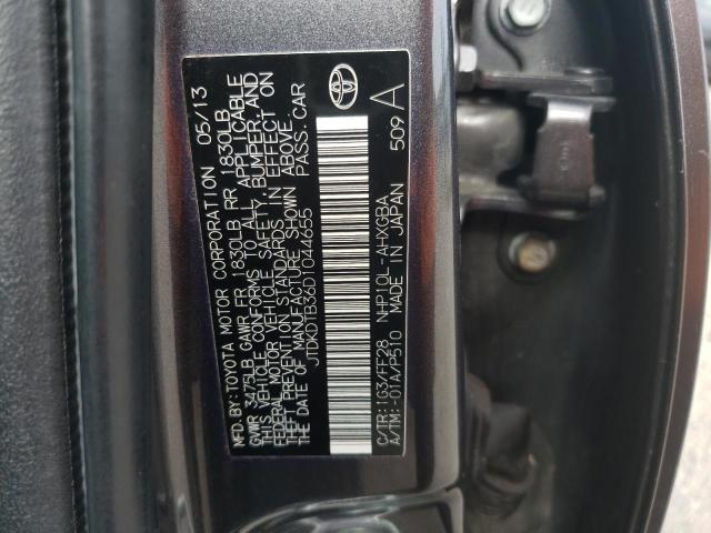 2013 Toyota Prius C VIN: JTDKDTB36D1044655 Lot: 55412334