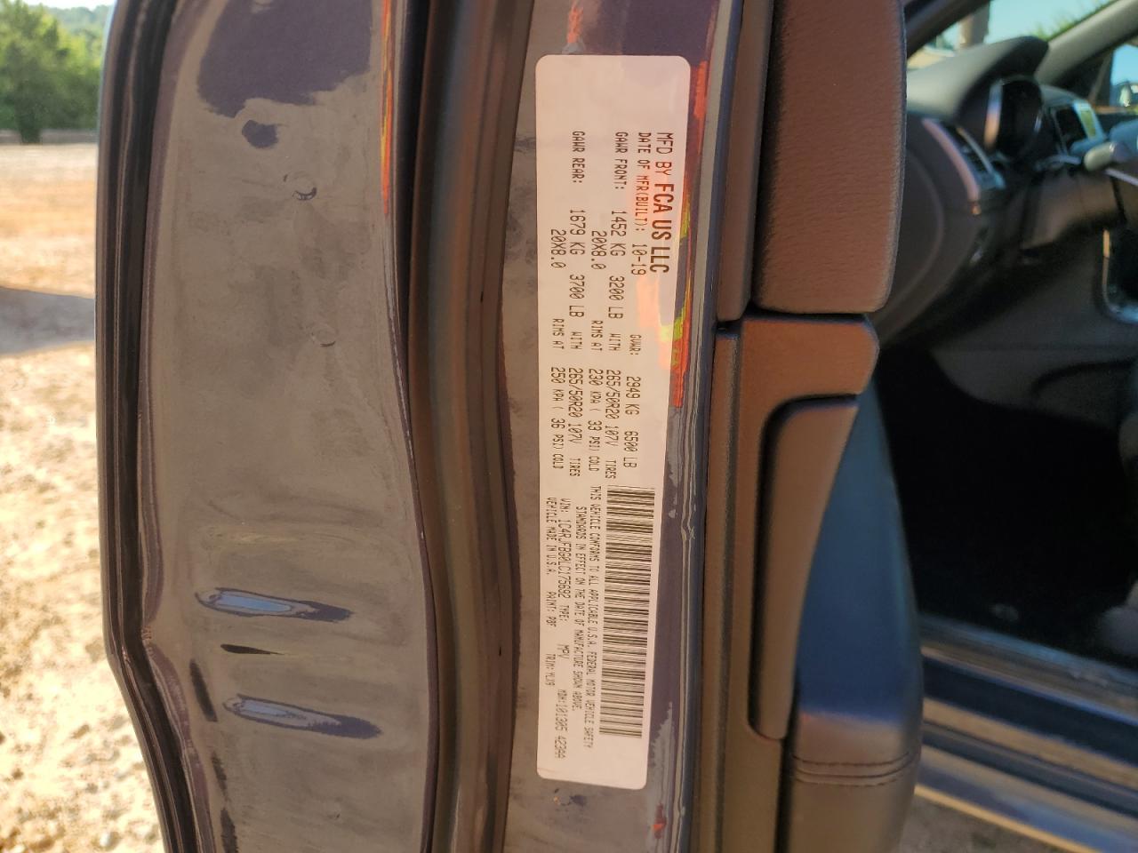 1C4RJFBG0LC175692 2020 Jeep Grand Cherokee Limited