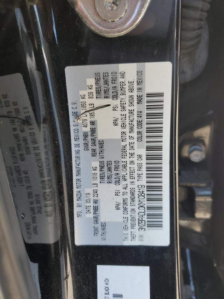 3MZBPADL0KM108419 2019 Mazda 3 Preferred