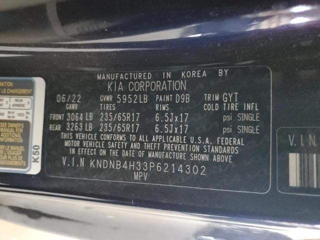 2023 Kia Carnival Lx VIN: KNDNB4H33P6214302 Lot: 54624204