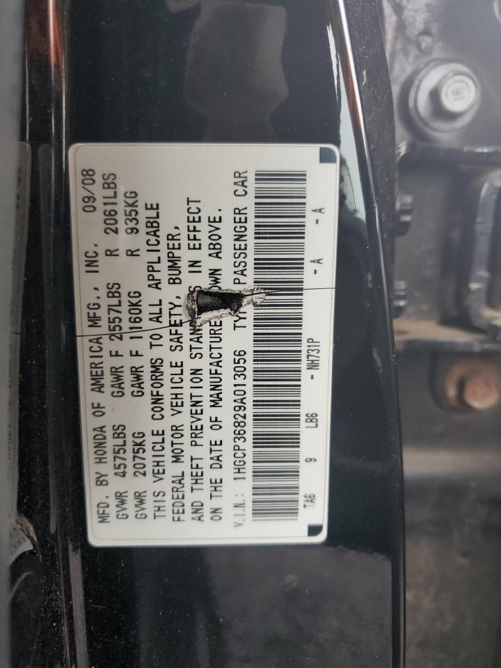 1HGCP36829A013056 2009 Honda Accord Exl