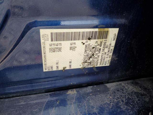 2018 Nissan Maxima 3.5S VIN: 1N4AA6AP0JC368863 Lot: 54457154