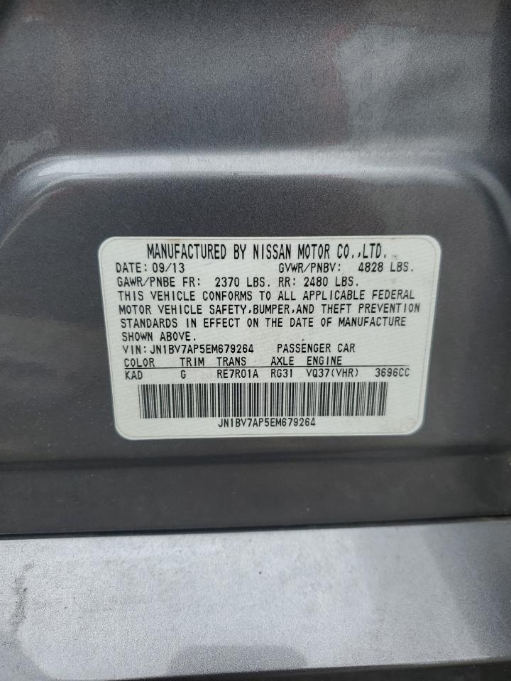 JN1BV7AP5EM679264 2014 Infiniti Q50 Base