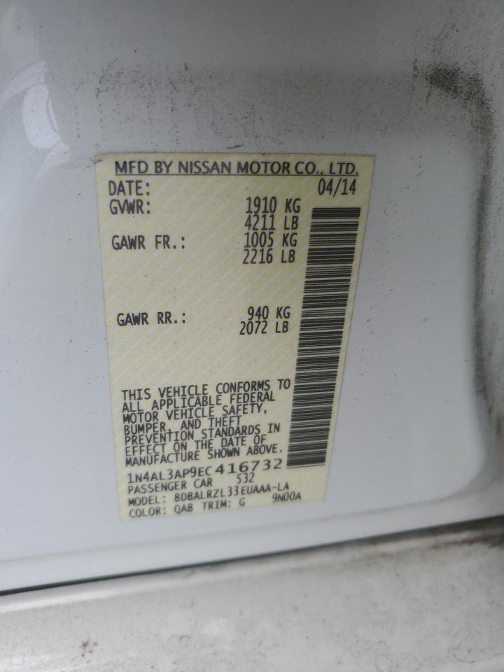 1N4AL3AP9EC416732 2014 Nissan Altima 2.5