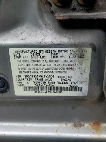 2004 Nissan Sentra 1.8 VIN: 3N1CB51DX4L861008 Lot: 53622804