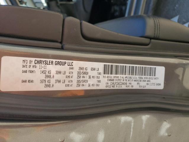 2012 Jeep Grand Cherokee Overland VIN: 1C4RJFCG0CC200248 Lot: 53410454