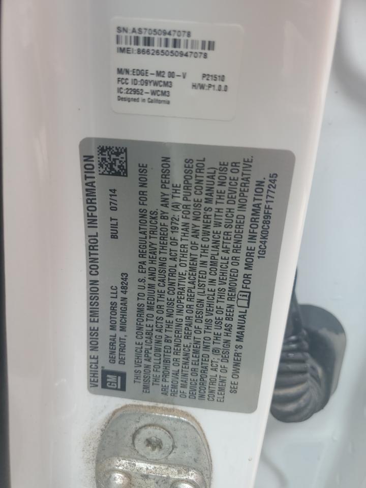 1GC4K0C89FF177245 2015 Chevrolet Silverado K3500 Ltz