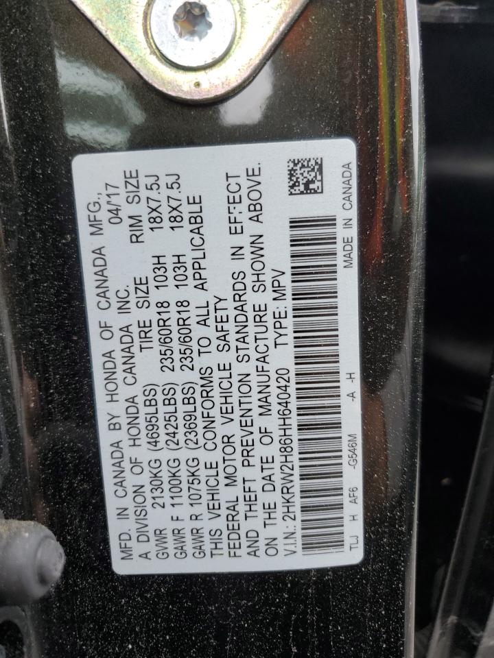 2HKRW2H86HH640420 2017 Honda Cr-V Exl