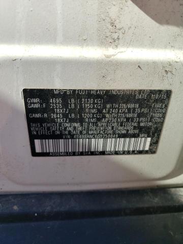 2016 Subaru Outback 2.5I Limited VIN: 4S4BSANC6G3250049 Lot: 56882884