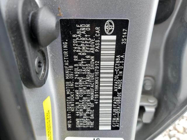 2019 TOYOTA CAMRY L - 4T1B11HK8KU167912