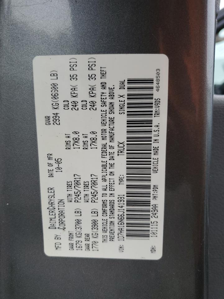1D7HA16N66J141981 2006 Dodge Ram 1500 St