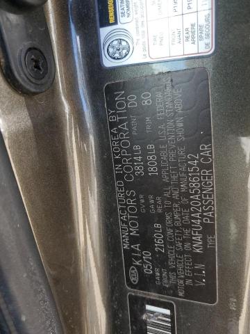 2010 Kia Forte Ex VIN: KNAFU4A20A5861542 Lot: 52739094