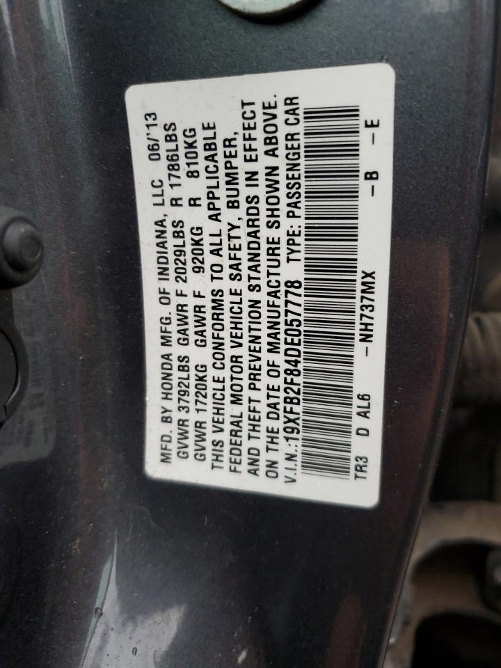 19XFB2F84DE057778 2013 Honda Civic Ex