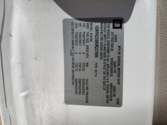 2009 Chevrolet Tahoe K1500 Lt VIN: 1GNFK23089R227688 Lot: 56422014