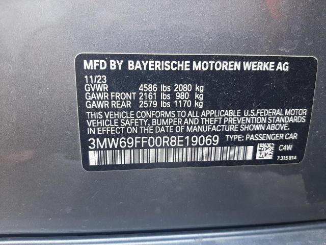 2024 BMW 330I VIN: 3MW69FF00R8E19069 Lot: 56879254