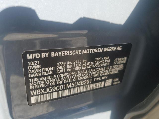 2021 BMW X1 xDrive28I VIN: WBXJG9C01M5U48291 Lot: 57040654