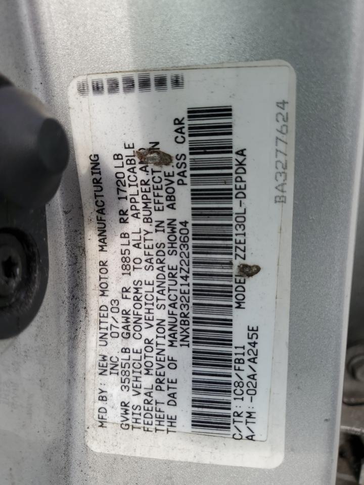 1NXBR32E14Z223604 2004 Toyota Corolla Ce