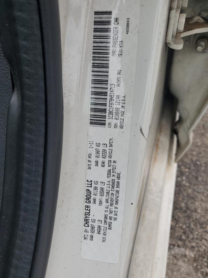 1C3BC1FB7BN514713 2011 Chrysler 200 Touring