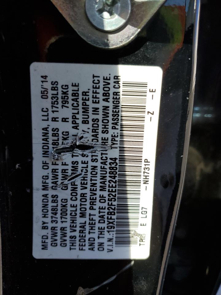 19XFB2F52EE248834 2014 Honda Civic Lx