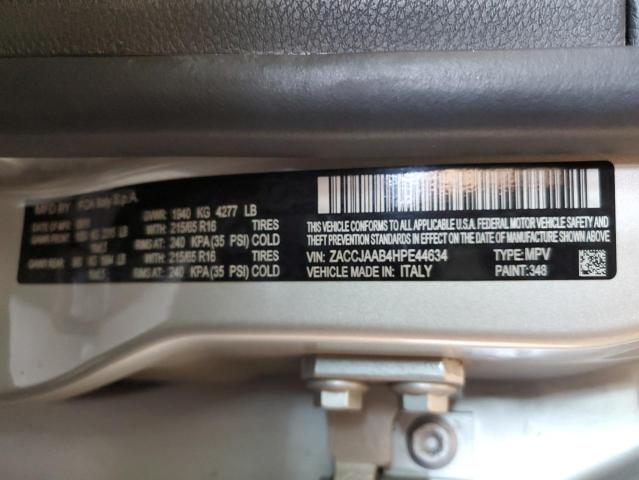 2017 Jeep Renegade Sport VIN: ZACCJAAB4HPE44634 Lot: 52968824