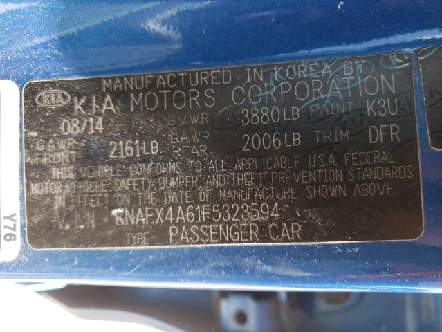 VIN KNAFX4A61F5323594 2015 KIA Forte, LX no.13