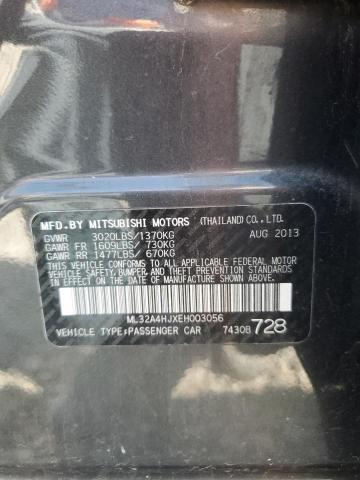 2014 Mitsubishi Mirage Es VIN: ML32A4HJXEH003056 Lot: 54173124