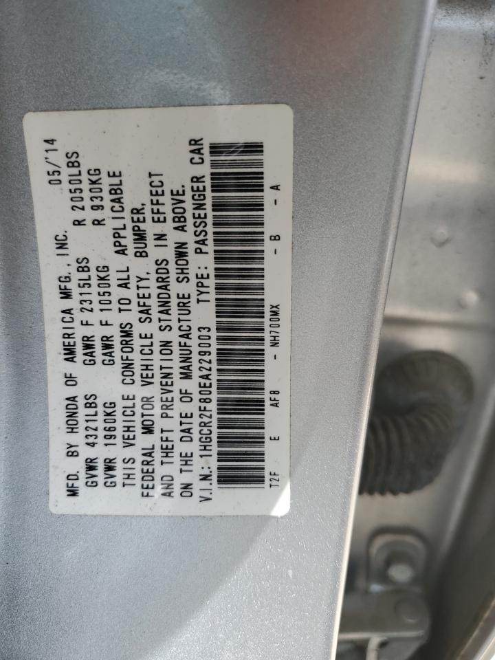 2014 Honda Accord Exl vin: 1HGCR2F80EA229003