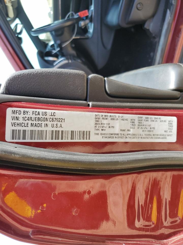 1C4RJEBG0MC679221 2021 Jeep Grand Cherokee Limited 1C4RJEBG0MC679221 2021 Jeep Grand Cherokee Limited