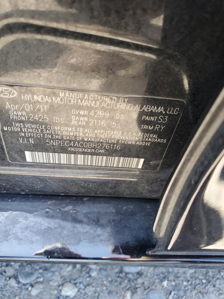 5NPEC4AC0BH276116 2011 Hyundai Sonata Se