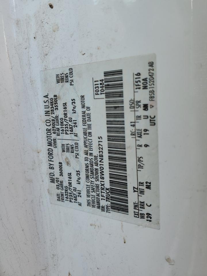 1FTRX18W01NB32715 2001 Ford F150