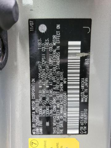 2008 Lexus Rx 400H VIN: JTJGW31U182006841 Lot: 54742414